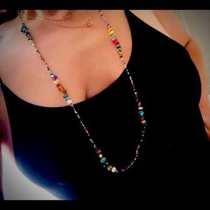 Boho Beaded Crystal Necklace  🧚🏼‍♀️💎 ✨